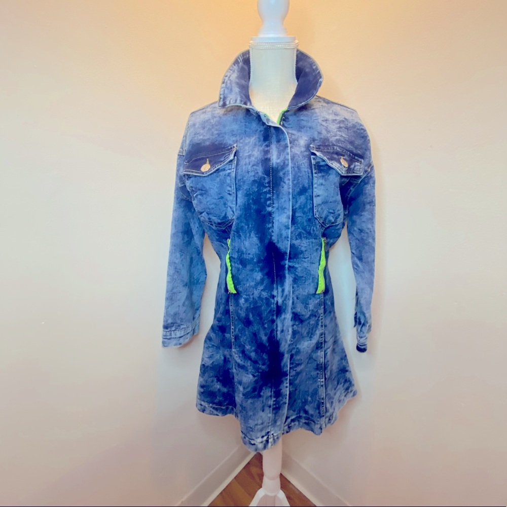 Kroix Tie Dye 80’s Denim Jacket